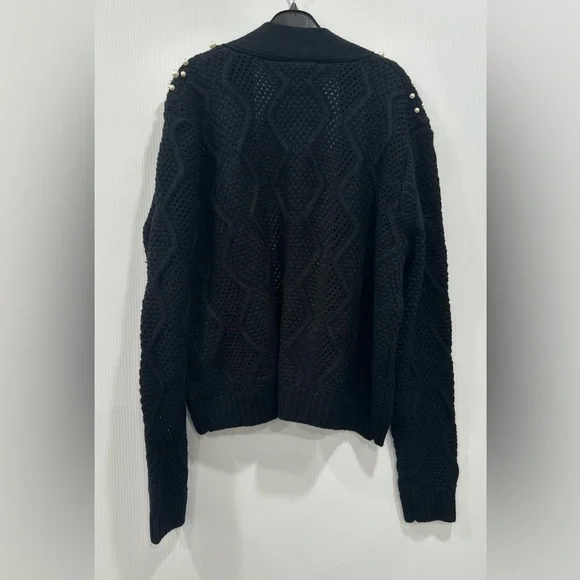 Anthropologie by Anthropologie Pearl Cable Cardigan NWT - Picture 6 of 7